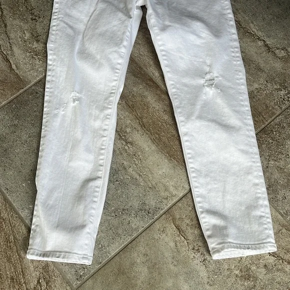 Like New AG Adriano Goldschmied White Ex Boyfriend Slim Slouchy Jeans 28 R - Picture 7 of 12